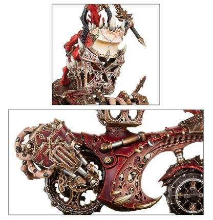 Rendmaster, Herald of Khorne on Blood Throne / Skull Cannon