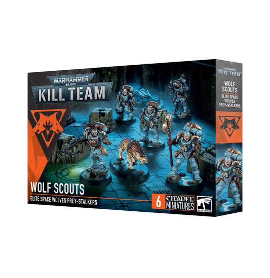 Caja de Comando de Exploradores Lobo de Space Wolves para Kill Team