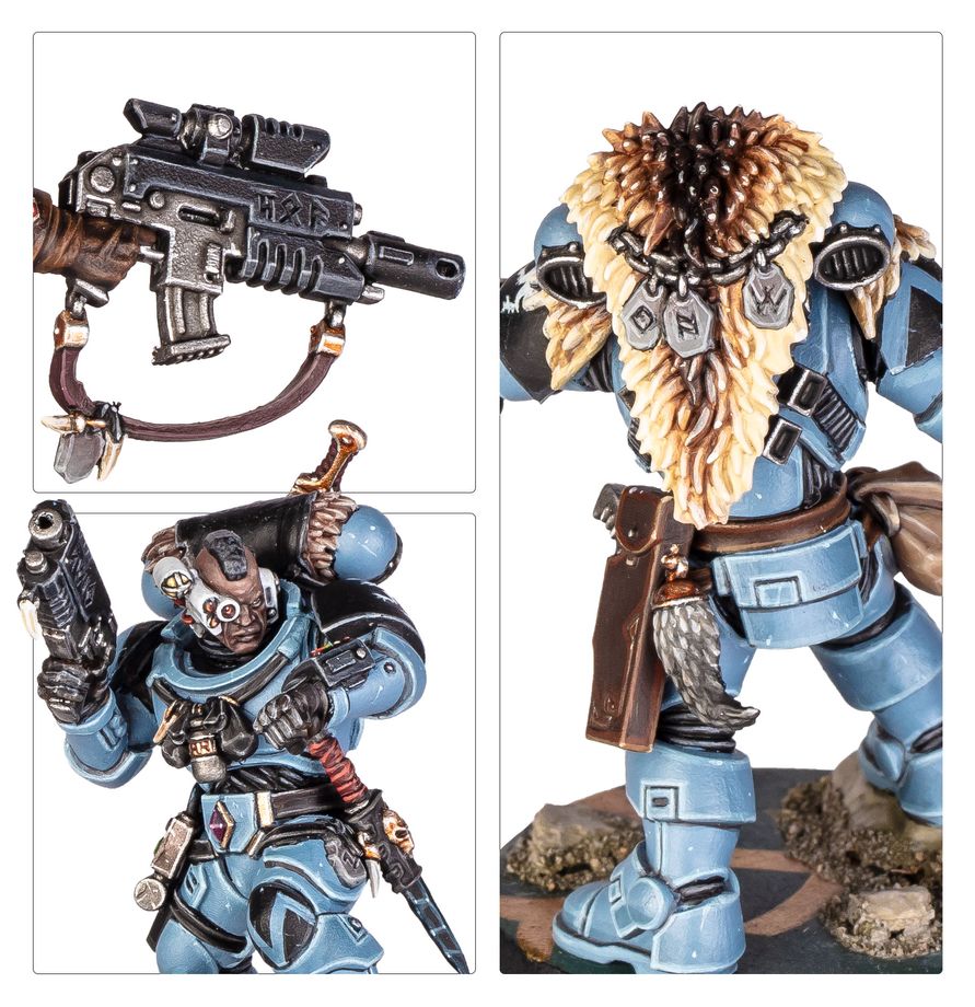 Opciones y detalles de los Exploradores Lobo de Space Wolves