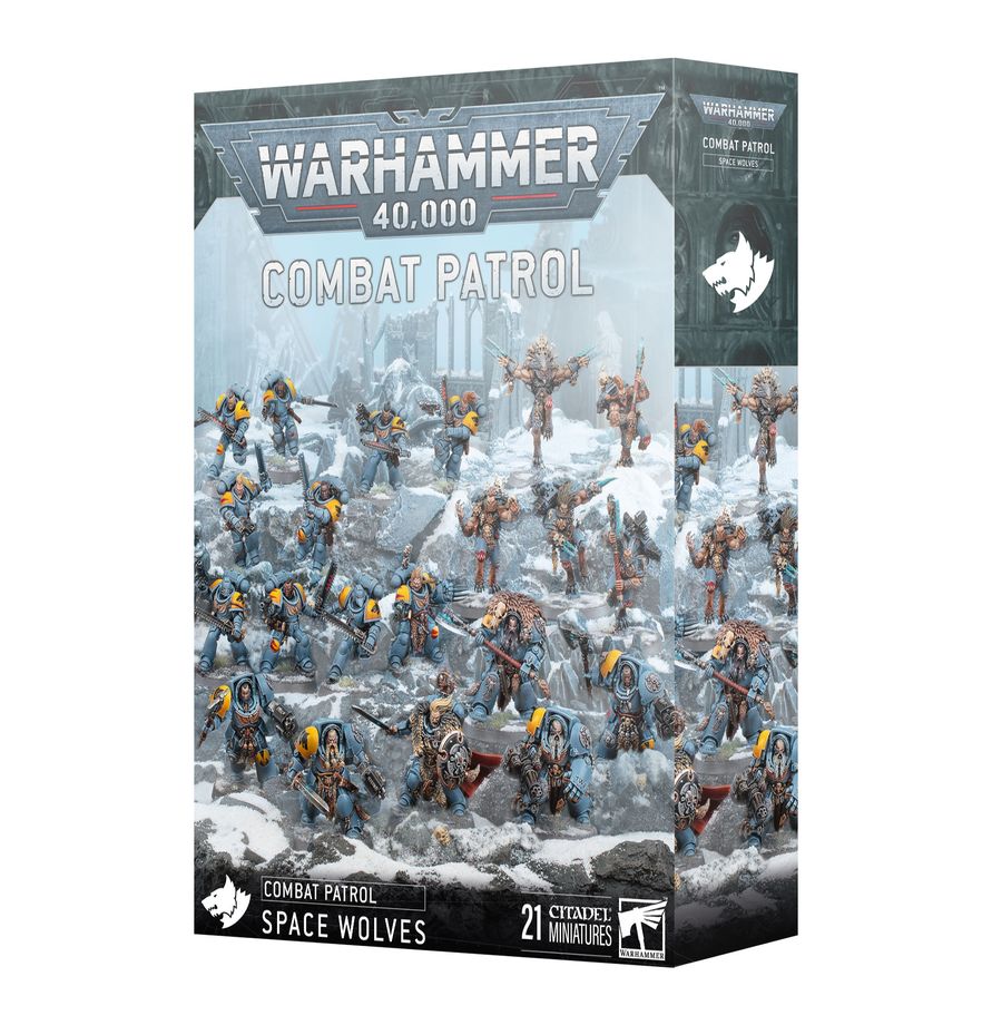 Caja de la Patrulla de Combate de Space Wolves para Warhammer 40K