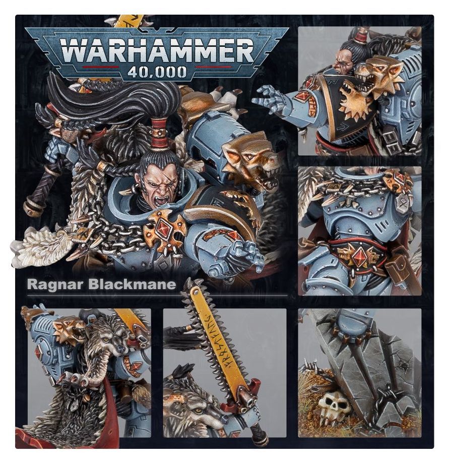 Detalles de la miniatura Ragnar Blackmane de Space Wolves