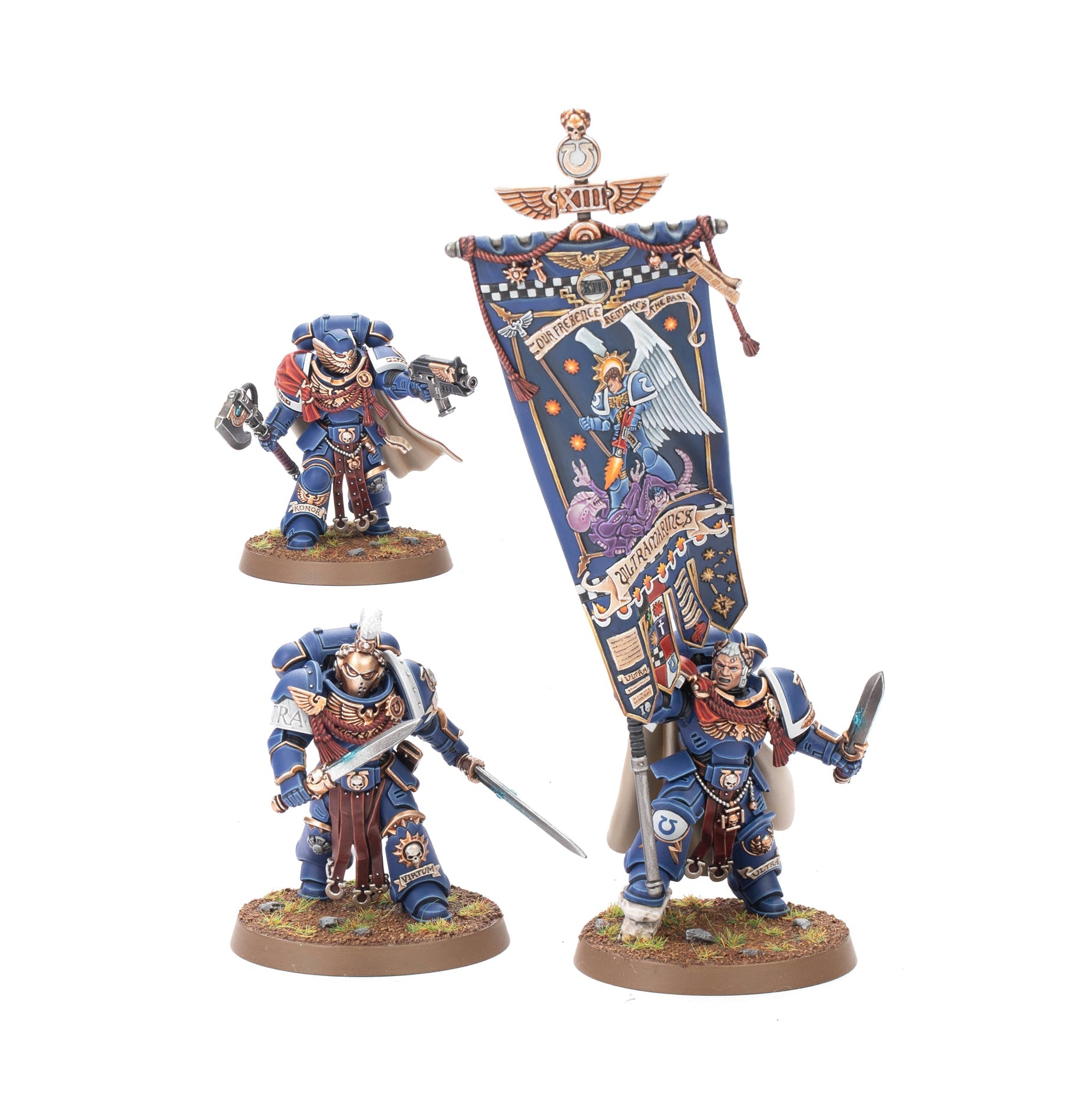 Miniaturas montadas de la Guardia de Honor Victrix de Ultramarines