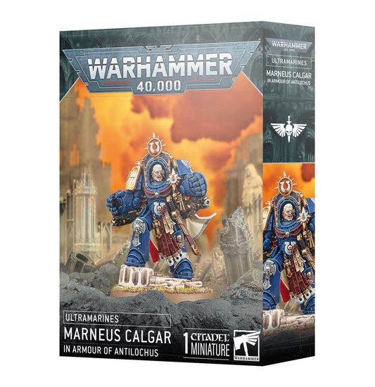 Caja de Marneus Calgar con Armadura de Antilochus para Warhammer 40K