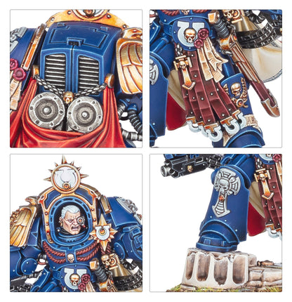Segundo detalle de Marneus Calgar con Armadura de Antilochus
