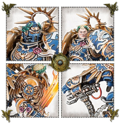 Detalle de Roboute Guilliman con la Espada del Emperador