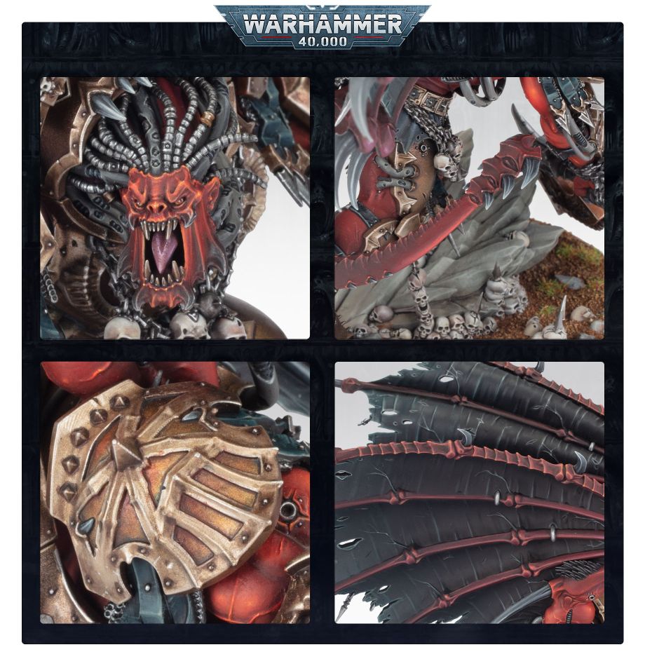 Detalles de la miniatura de Angron para Warhammer 40K