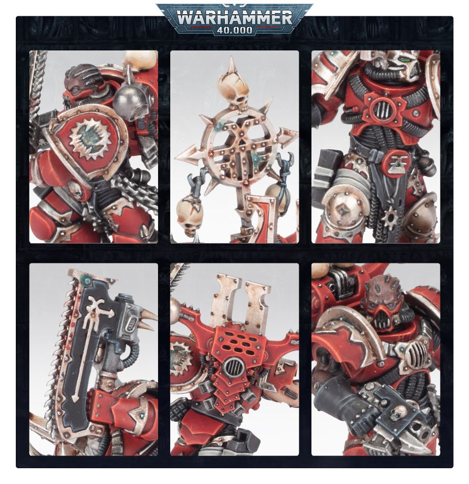 Detalles de los Berserkers de Khorne para Warhammer 40K