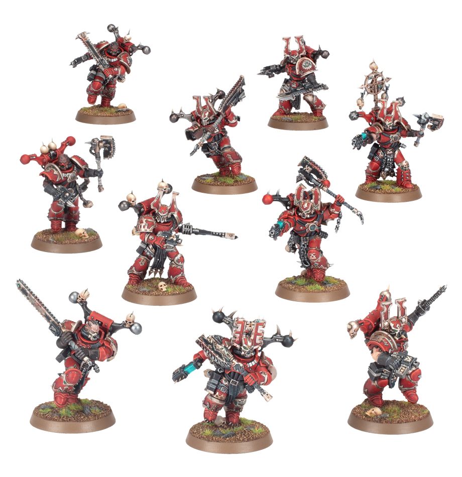 Diez Berserkers de Khorne para World Eaters de Warhammer 40K